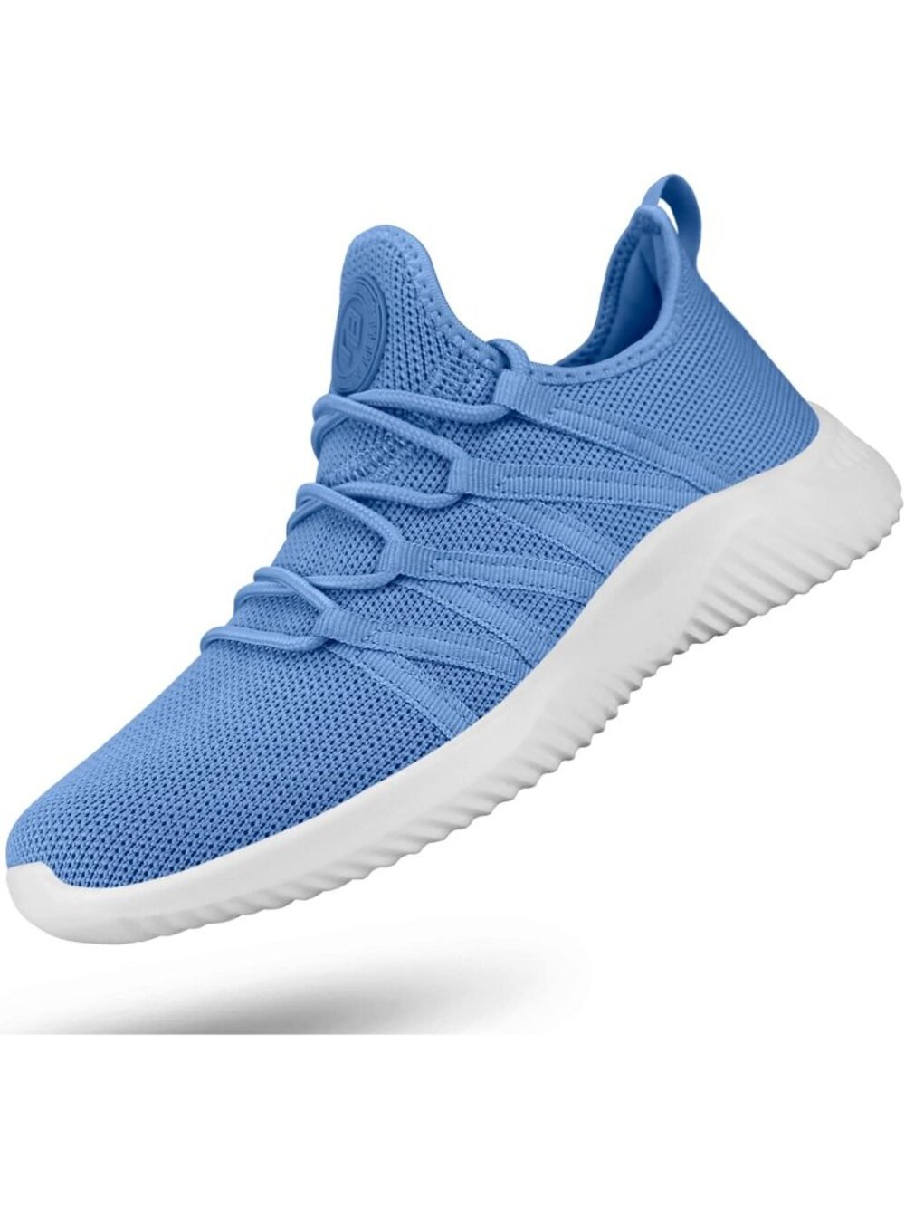 Women's Sky Blue Mesh Breathable Lightweight Non Slip Walking Fashion Sneakers